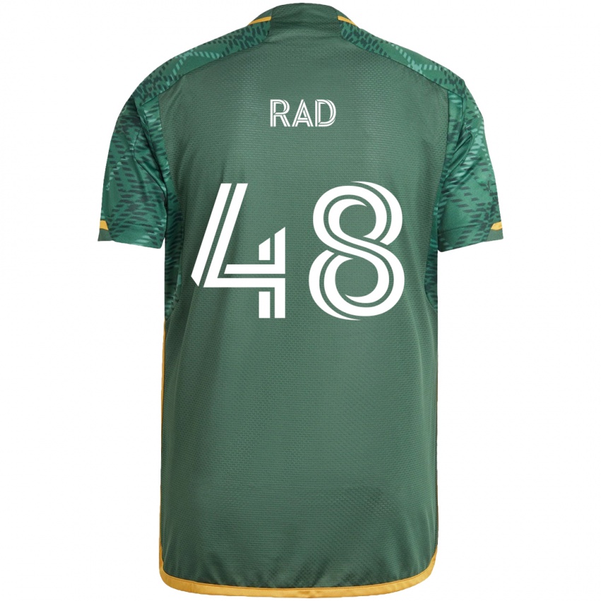 Niño Camiseta Kaveh Rad #48 Verde Naranja 1ª Equipación 2024/25 La Camisa México