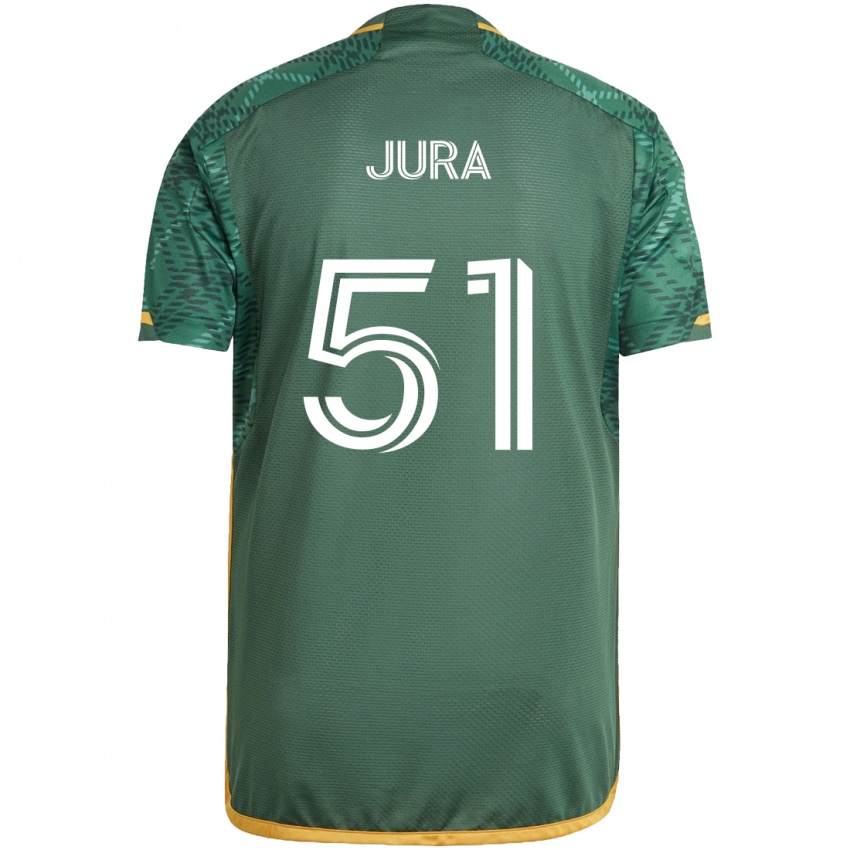 Niño Camiseta Sawyer Jura #51 Verde Naranja 1ª Equipación 2024/25 La Camisa México