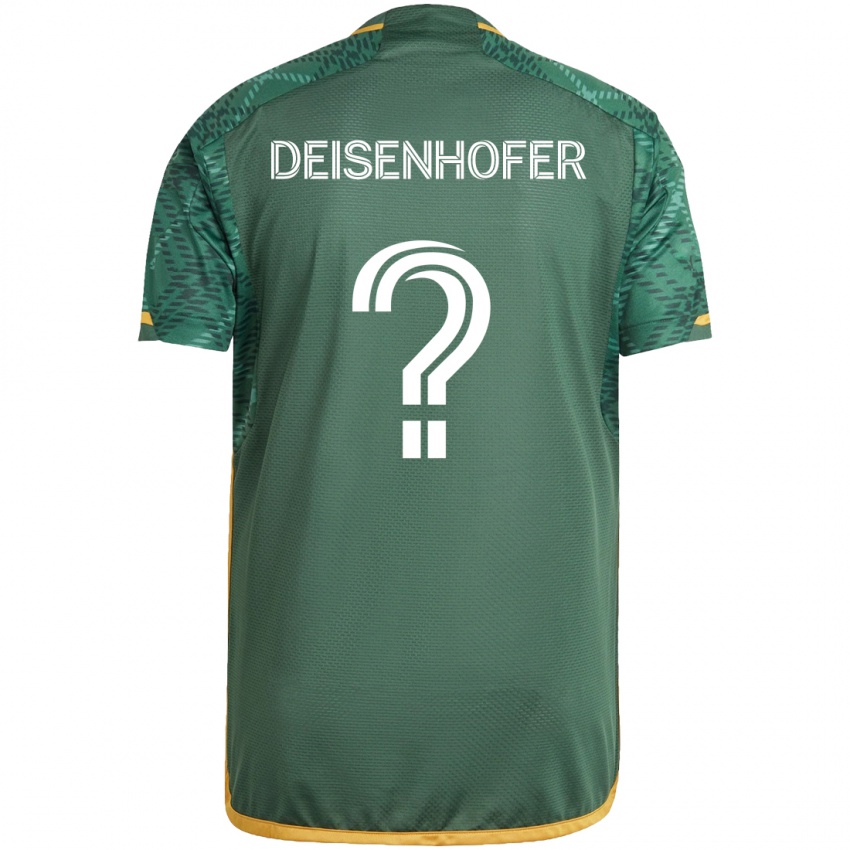 Niño Camiseta Maximilian Deisenhofer #0 Verde Naranja 1ª Equipación 2024/25 La Camisa México