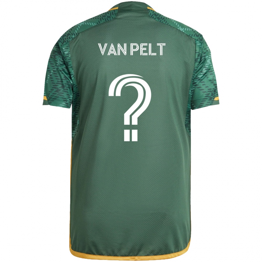 Niño Camiseta Kennan Van Pelt #0 Verde Naranja 1ª Equipación 2024/25 La Camisa México