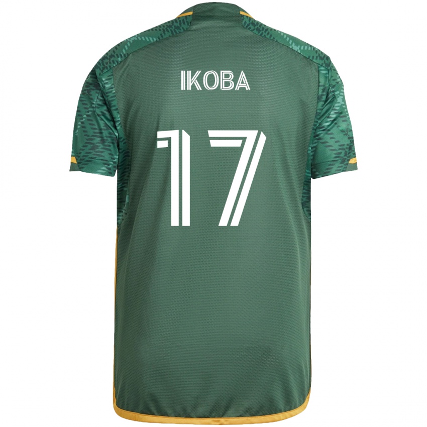 Niño Camiseta Tega Ikoba #17 Verde Naranja 1ª Equipación 2024/25 La Camisa México