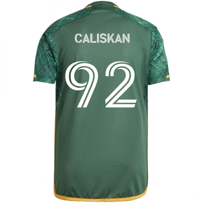 Niño Camiseta Noel Caliskan #92 Verde Naranja 1ª Equipación 2024/25 La Camisa México