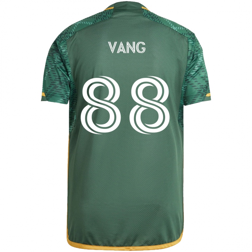 Niño Camiseta Michael Vang #88 Verde Naranja 1ª Equipación 2024/25 La Camisa México