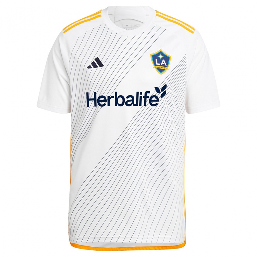 Niño Camiseta Ascel Essengue #51 Blanco Amarillo 1ª Equipación 2024/25 La Camisa México