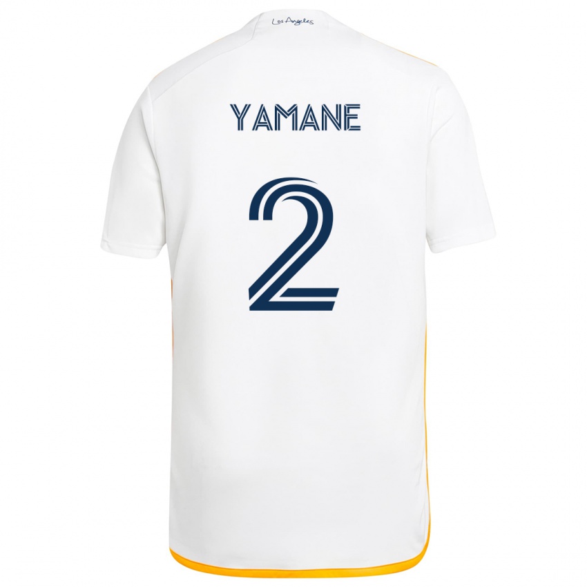 Niño Camiseta Miki Yamane #2 Blanco Amarillo 1ª Equipación 2024/25 La Camisa México