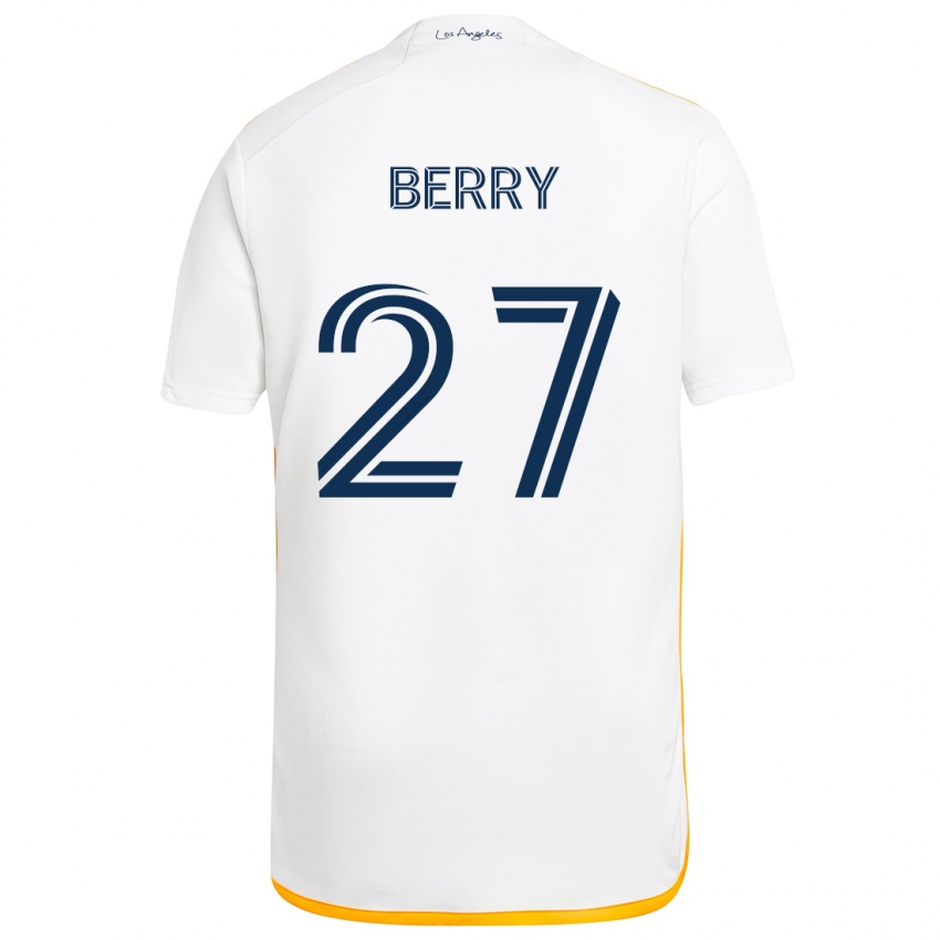 Niño Camiseta Miguel Berry #27 Blanco Amarillo 1ª Equipación 2024/25 La Camisa México