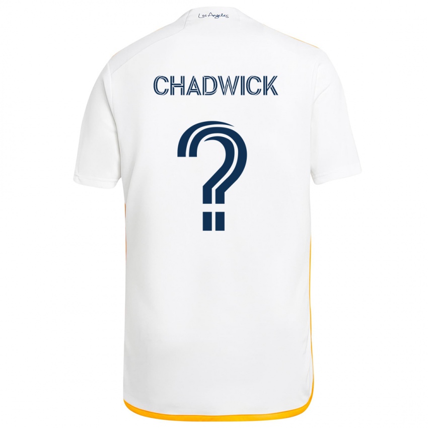 Niño Camiseta Edward Chadwick #0 Blanco Amarillo 1ª Equipación 2024/25 La Camisa México