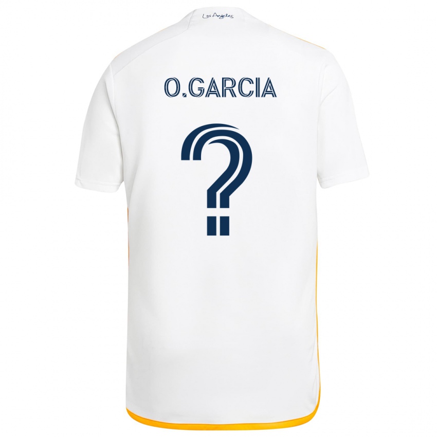 Niño Camiseta Omar Garcia #0 Blanco Amarillo 1ª Equipación 2024/25 La Camisa México