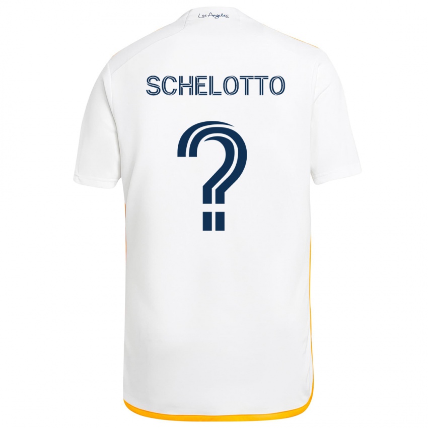 Niño Camiseta Nicolas Barros Schelotto #0 Blanco Amarillo 1ª Equipación 2024/25 La Camisa México