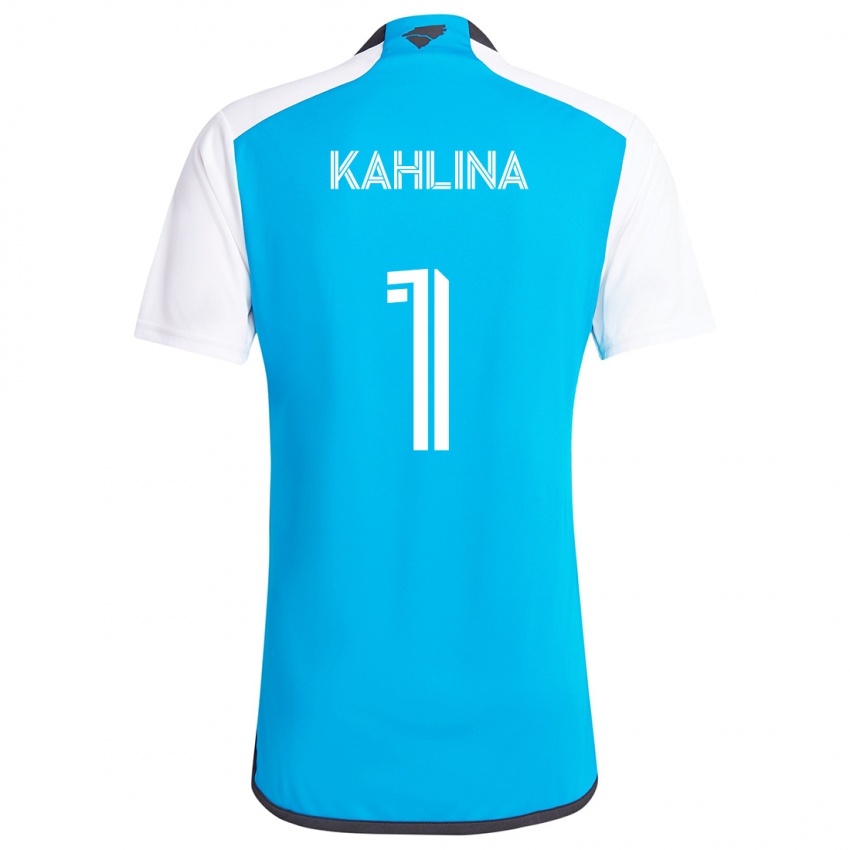 Niño Camiseta Kristijan Kahlina #1 Azul Blanco 1ª Equipación 2024/25 La Camisa México