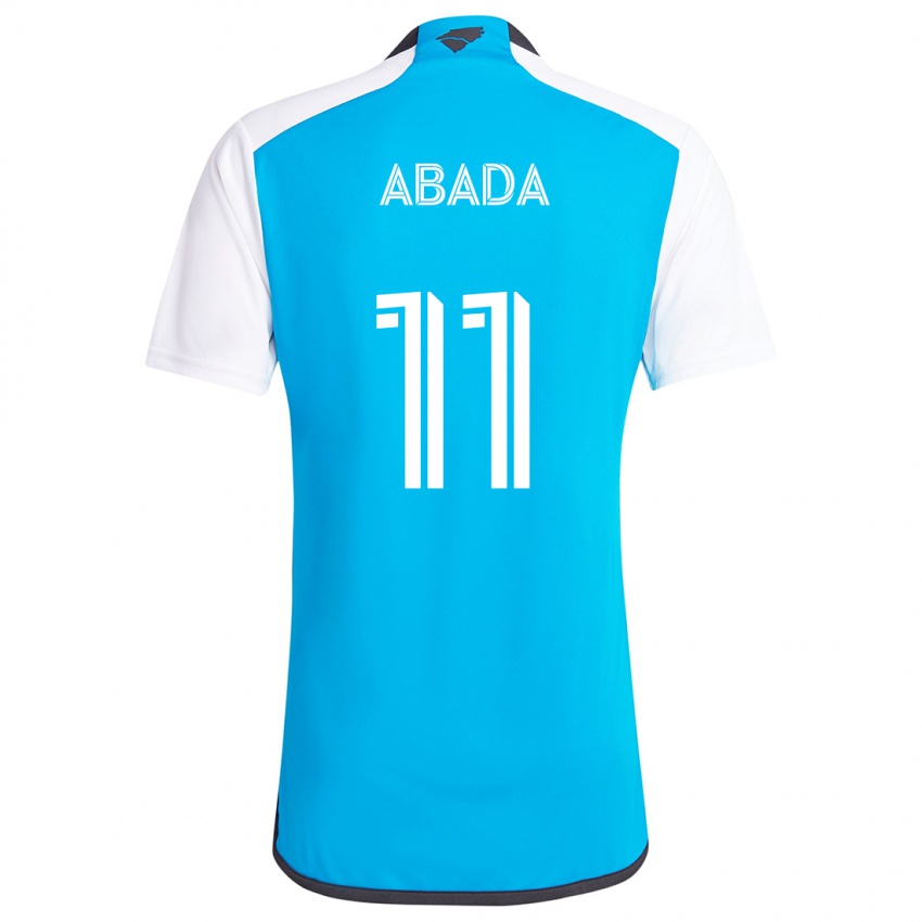 Niño Camiseta Liel Abada #11 Azul Blanco 1ª Equipación 2024/25 La Camisa México