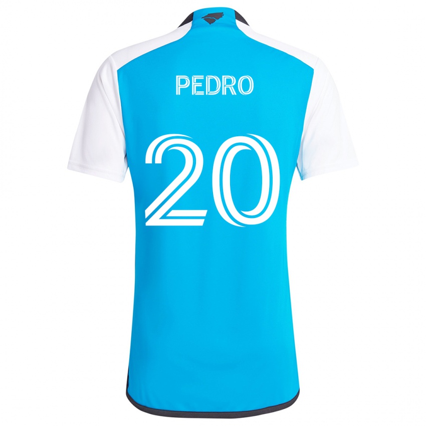 Niño Camiseta João Pedro #20 Azul Blanco 1ª Equipación 2024/25 La Camisa México