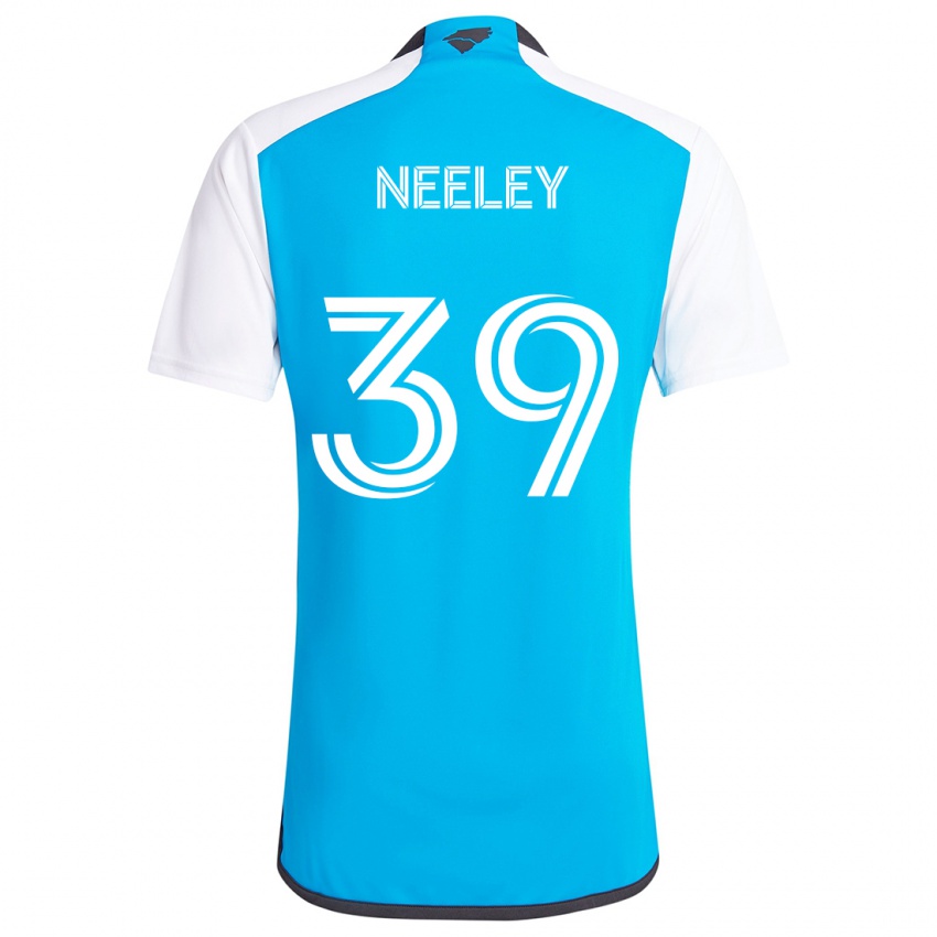 Niño Camiseta Jack Neeley #39 Azul Blanco 1ª Equipación 2024/25 La Camisa México