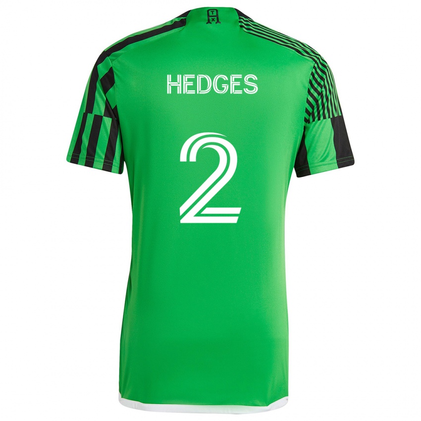 Niño Camiseta Matt Hedges #2 Verde Negro 1ª Equipación 2024/25 La Camisa México