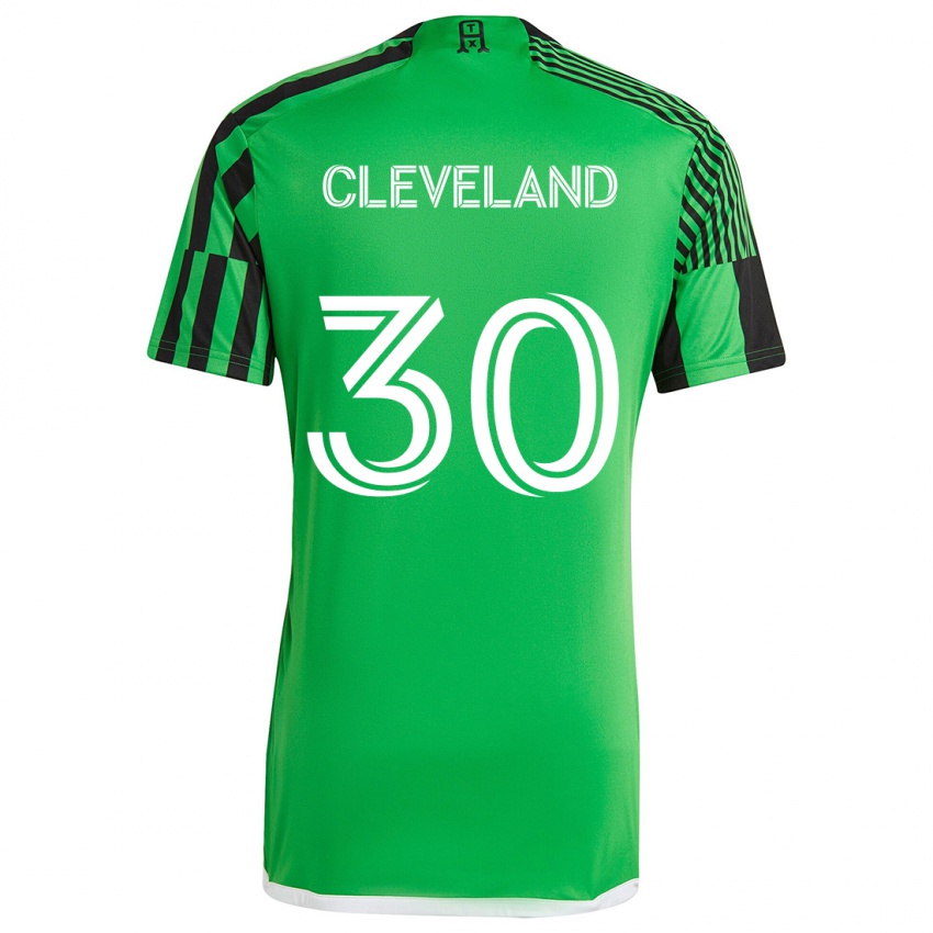 Niño Camiseta Stefan Cleveland #30 Verde Negro 1ª Equipación 2024/25 La Camisa México