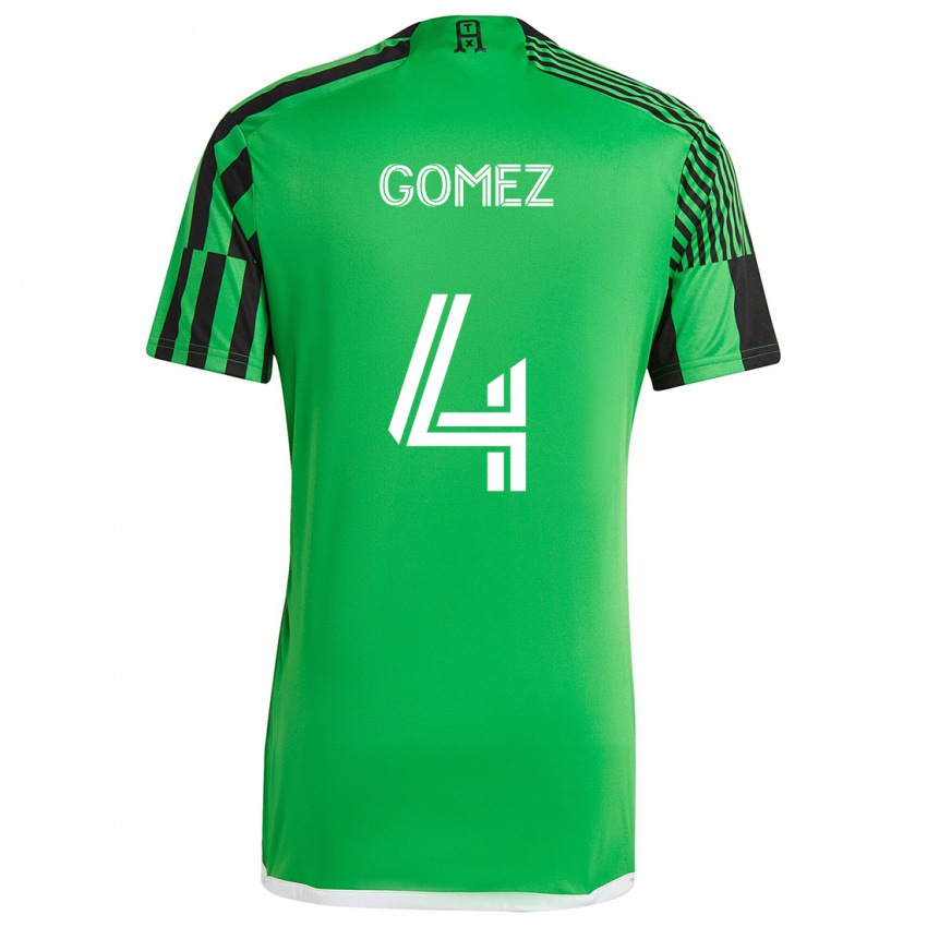 Niño Camiseta Antonio Gomez #4 Verde Negro 1ª Equipación 2024/25 La Camisa México