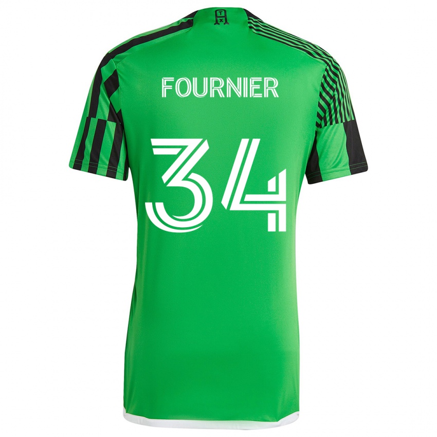 Niño Camiseta Drake Fournier #34 Verde Negro 1ª Equipación 2024/25 La Camisa México