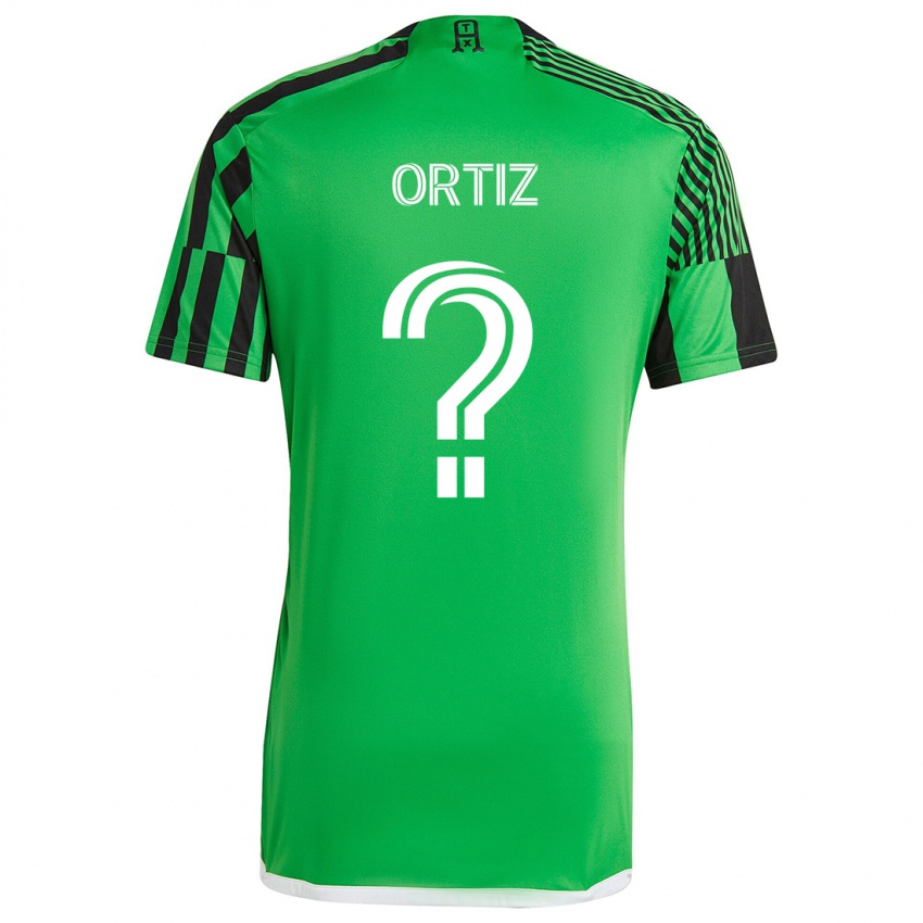 Niño Camiseta Viggo Ortiz #0 Verde Negro 1ª Equipación 2024/25 La Camisa México