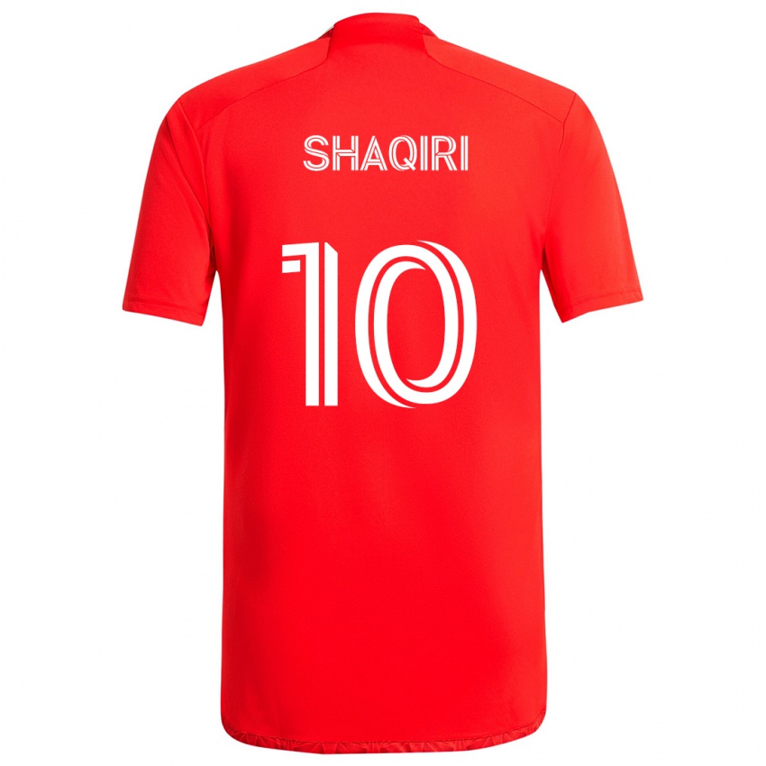 Niño Camiseta Xherdan Shaqiri #10 Rojo Blanco 1ª Equipación 2024/25 La Camisa México