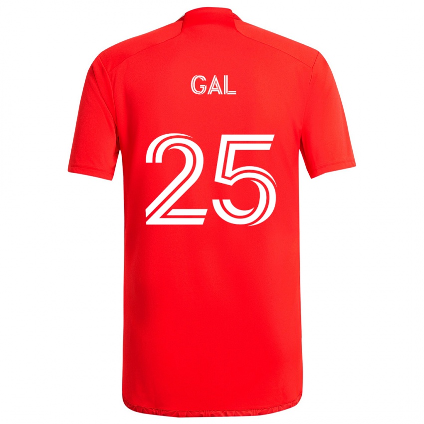 Niño Camiseta Jeff Gal #25 Rojo Blanco 1ª Equipación 2024/25 La Camisa México