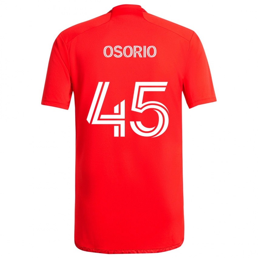 Niño Camiseta Harold Osorio #45 Rojo Blanco 1ª Equipación 2024/25 La Camisa México