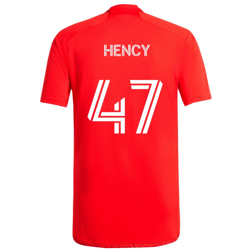 Niño Camiseta Billy Hency #47 Rojo Blanco 1ª Equipación 2024/25 La Camisa México