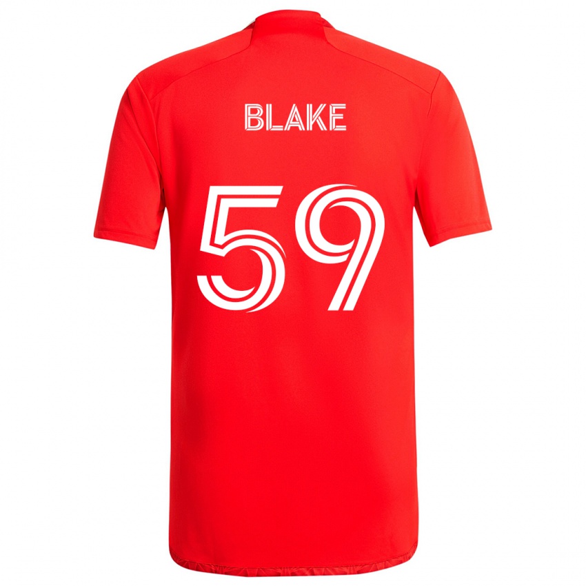 Niño Camiseta Romain Blake #59 Rojo Blanco 1ª Equipación 2024/25 La Camisa México