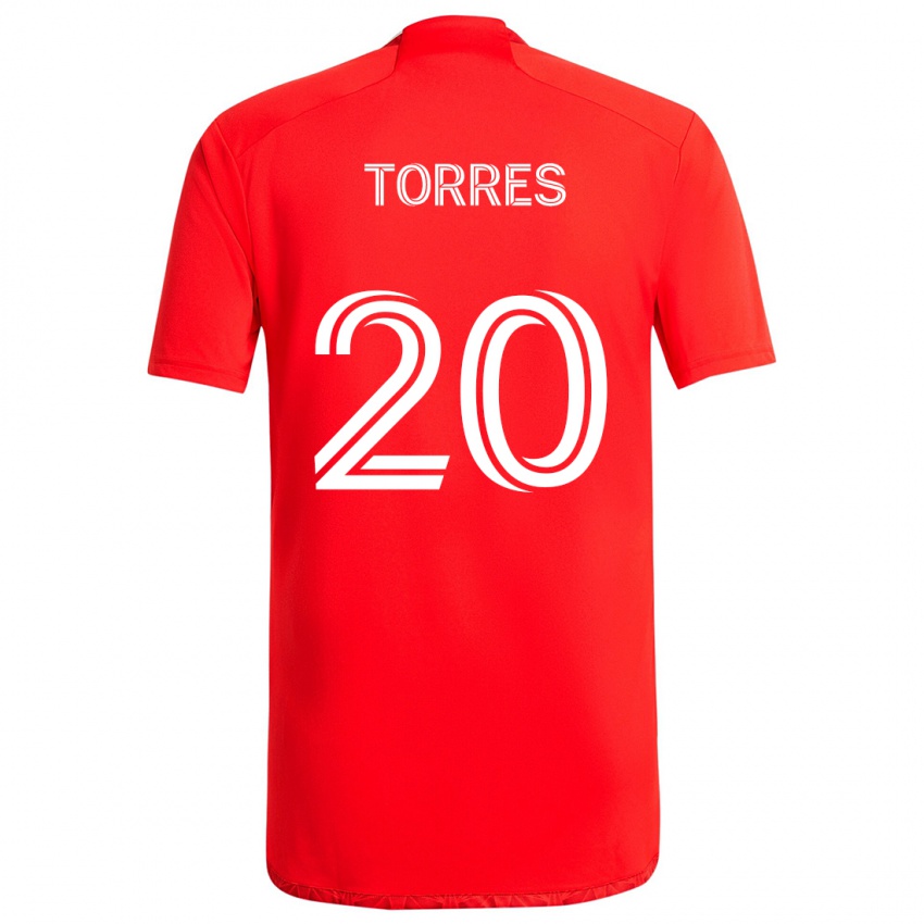 Niño Camiseta Jairo Torres #20 Rojo Blanco 1ª Equipación 2024/25 La Camisa México