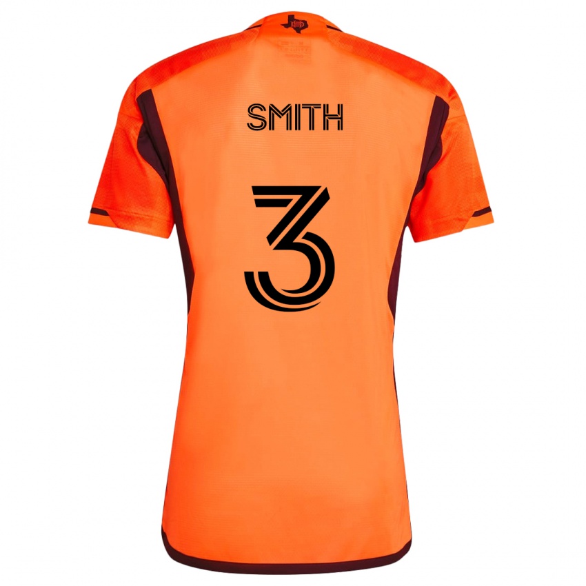 Niño Camiseta Brad Smith #3 Naranja Negro 1ª Equipación 2024/25 La Camisa México