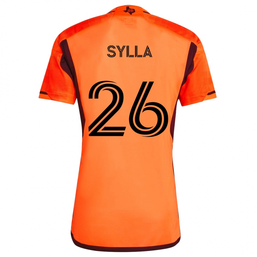 Niño Camiseta Ousmane Sylla #26 Naranja Negro 1ª Equipación 2024/25 La Camisa México