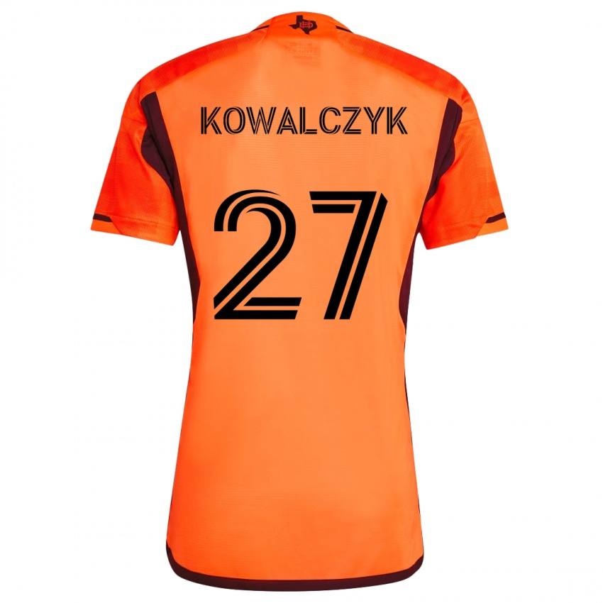 Niño Camiseta Sebastian Kowalczyk #27 Naranja Negro 1ª Equipación 2024/25 La Camisa México