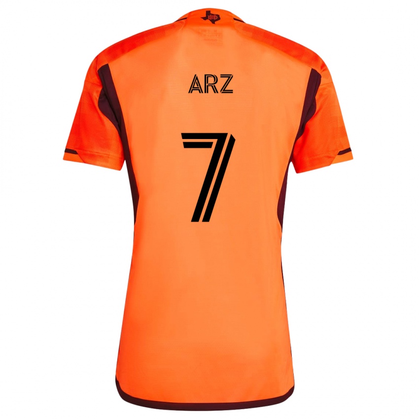 Niño Camiseta Exon Arzú #7 Naranja Negro 1ª Equipación 2024/25 La Camisa México