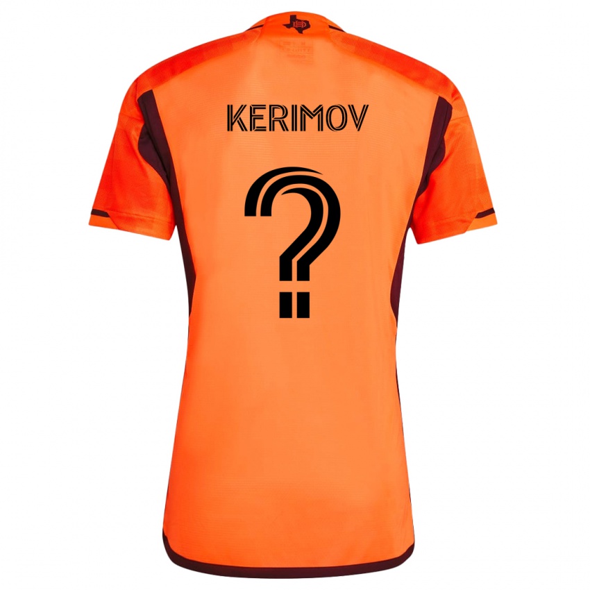 Niño Camiseta Roman Kerimov #0 Naranja Negro 1ª Equipación 2024/25 La Camisa México