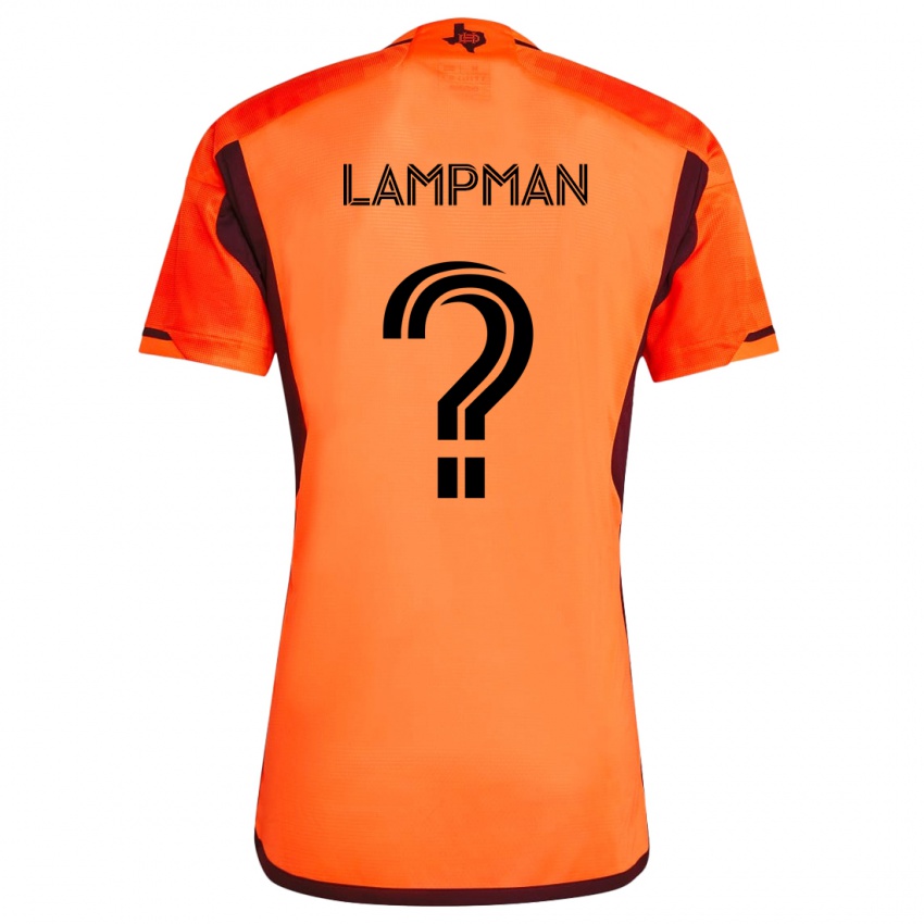 Niño Camiseta Tate Lampman #0 Naranja Negro 1ª Equipación 2024/25 La Camisa México