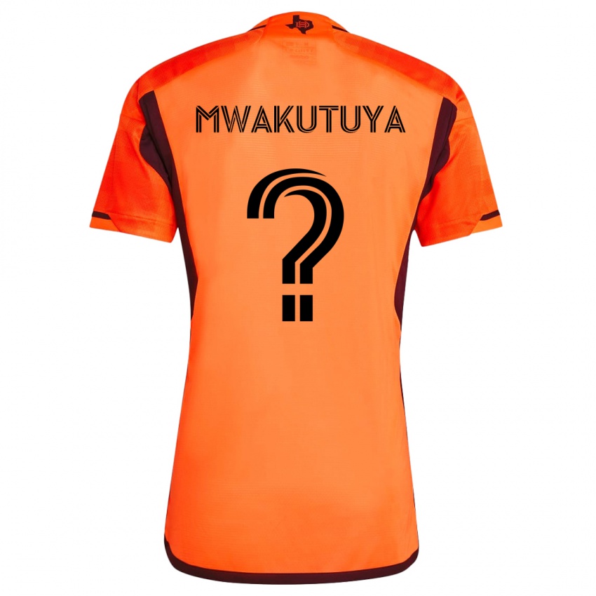 Niño Camiseta Isaac Mwakutuya #0 Naranja Negro 1ª Equipación 2024/25 La Camisa México