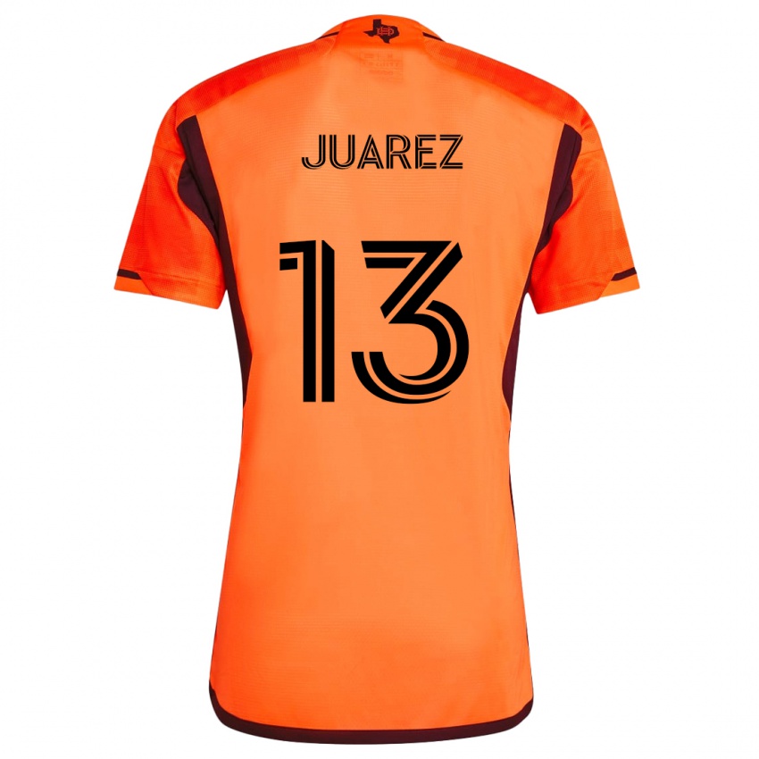 Niño Camiseta Jathan Juarez #13 Naranja Negro 1ª Equipación 2024/25 La Camisa México