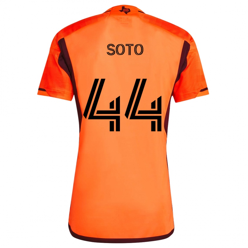 Niño Camiseta Ezekiel Soto #44 Naranja Negro 1ª Equipación 2024/25 La Camisa México