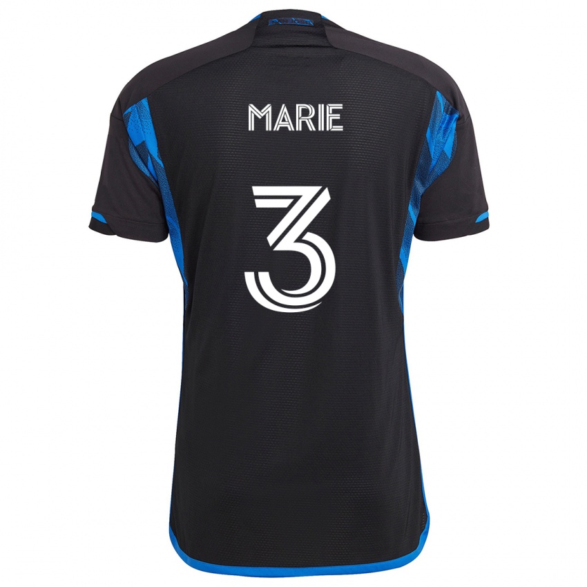 Niño Camiseta Paul Marie #3 Azul Negro 1ª Equipación 2024/25 La Camisa México