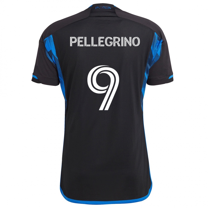 Niño Camiseta Amahl Pellegrino #9 Azul Negro 1ª Equipación 2024/25 La Camisa México