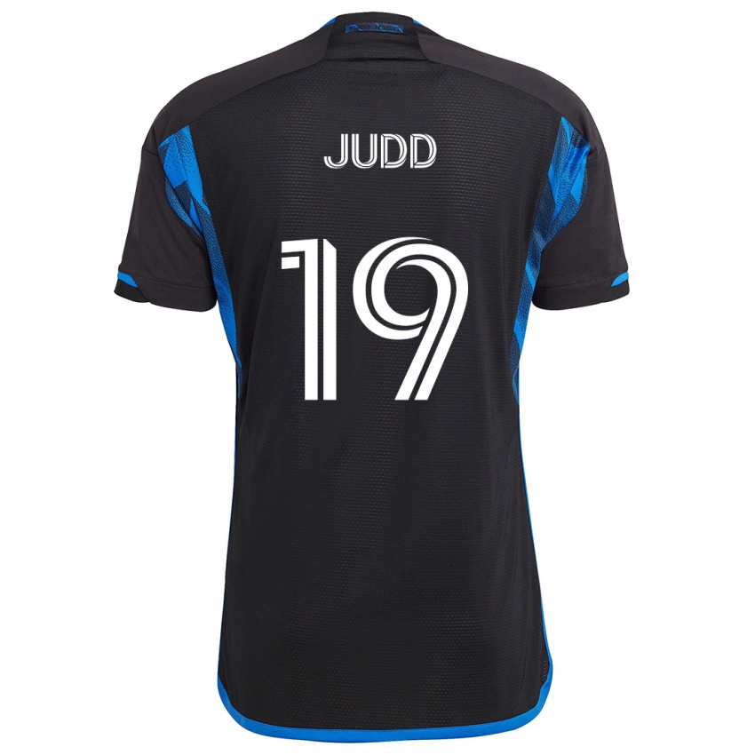 Niño Camiseta Preston Judd #19 Azul Negro 1ª Equipación 2024/25 La Camisa México