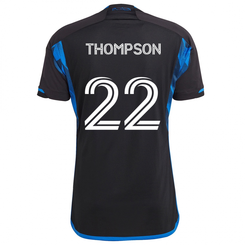 Niño Camiseta Tommy Thompson #22 Azul Negro 1ª Equipación 2024/25 La Camisa México