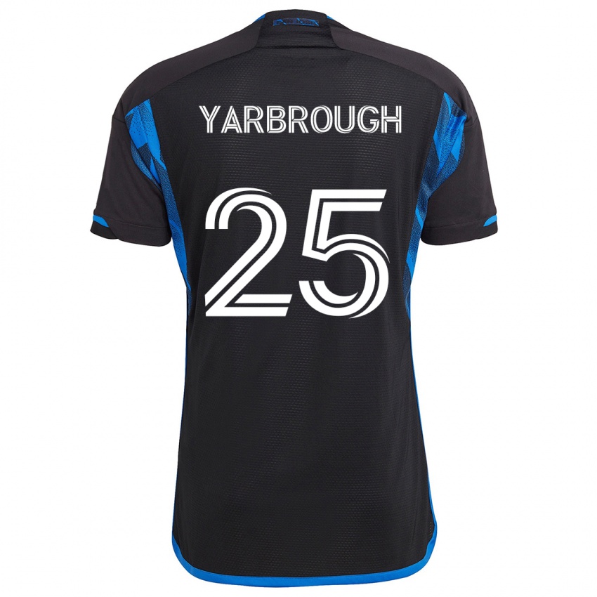 Niño Camiseta William Yarbrough #25 Azul Negro 1ª Equipación 2024/25 La Camisa México