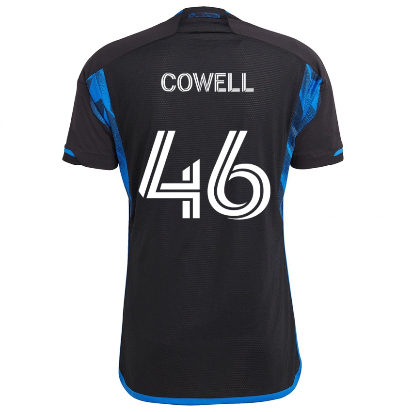 Niño Camiseta Chance Cowell #46 Azul Negro 1ª Equipación 2024/25 La Camisa México