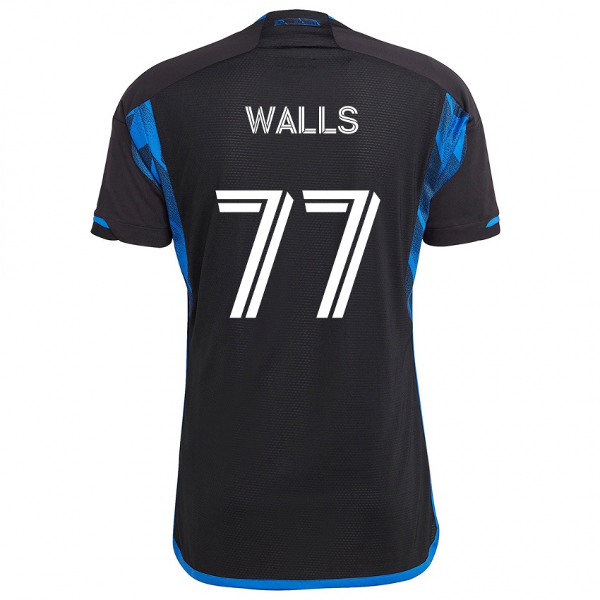 Niño Camiseta Casey Walls #77 Azul Negro 1ª Equipación 2024/25 La Camisa México