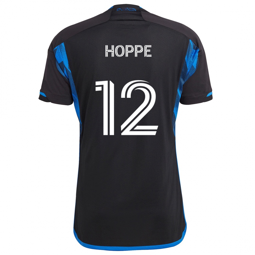 Niño Camiseta Matthew Hoppe #12 Azul Negro 1ª Equipación 2024/25 La Camisa México