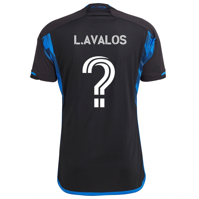 Niño Camiseta Lorenzo Avalos #0 Azul Negro 1ª Equipación 2024/25 La Camisa México