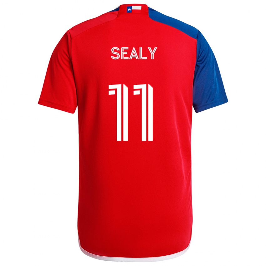 Niño Camiseta Dante Sealy #11 Azul Rojo 1ª Equipación 2024/25 La Camisa México