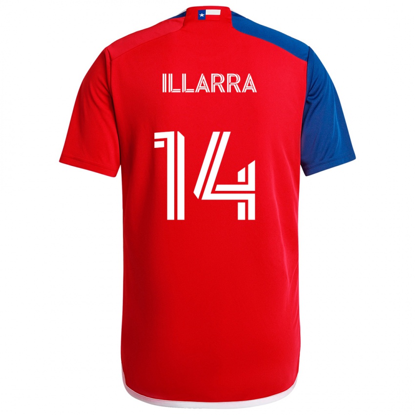 Niño Camiseta Asier Illarramendi #14 Azul Rojo 1ª Equipación 2024/25 La Camisa México