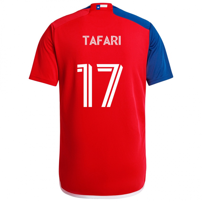 Niño Camiseta Nkosi Tafari #17 Azul Rojo 1ª Equipación 2024/25 La Camisa México