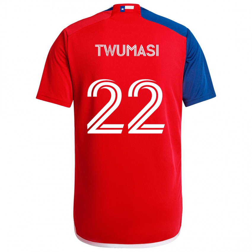 Niño Camiseta Ema Twumasi #22 Azul Rojo 1ª Equipación 2024/25 La Camisa México